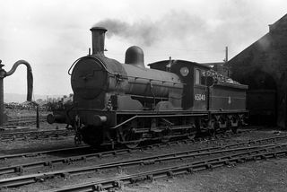 BR(E) J21 class 65040 at Kirkby Stephen Shed, Cumbria on Monday 09 Jun 1952 - J.J. Smith [042686]