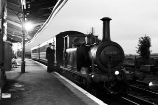 BR(S) Terrier class 32636 at Polegate, East Sussex with the 9.12am Eastbourne - Hailsham service on Thursday 31 Jul 1952 - J.J. Smith [042998]