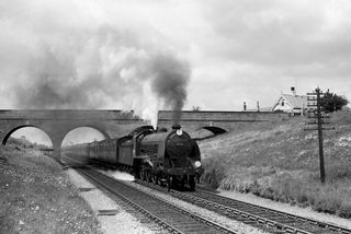 BR(S) King Arthur class 30791 'Sir Uwaine' at Blacksole Bank, Herne Bay, Kent with the 10.26am Victoria - Ramsgate service on Saturday 30 May 1953 - J.J. Smith [043131]