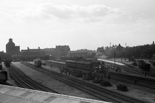 BR(S) Terrier class 32636 at Kemp Town Station, East Sussex with the "RCTS Brighton Works Centenary" Rail Tour on Sunday 05 Oct 1952 - J.J. Smith [043207]