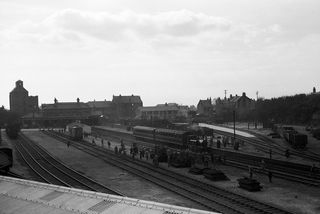 BR(S) Terrier class 32636 at Kemp Town Station, East Sussex with the "RCTS Brighton Works Centenary" Rail Tour on Sunday 05 Oct 1952 - J.J. Smith [043208]