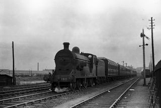 190 at Belfast, Great Victoria Street, Ireland with the 11.15am Belfast - Derry service on Saturday 04 Jul 1953 - J.J. Smith [043455]
