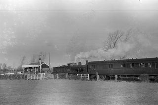 BR(S) O1 class 31065 at High Halden Road Station, Kent on Monday 28 Dec 1953 - J.J. Smith [043602]