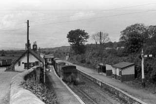 CDR 5 class 5 'Drumboe' at Castlefinn Station, Ireland with the 11.10am Stranorlar - Strabane service on Monday 24 May 1954 - J.J. Smith [043727]