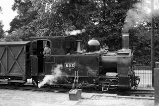 823 'The Countess' at Welshpool, Powys with the "SLS Welshpool Special" Rail Tour on Saturday 19 Jun 1954 - J.J. Smith [043823]