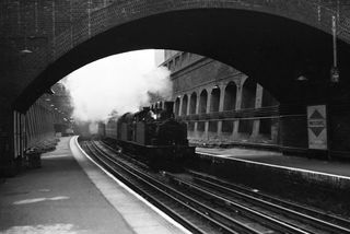 BR(E) J69 class 68607 & BR(E) J68 class 68639 at Whitechapel, Greater London on Sunday 18 Jul 1954 - J.J. Smith [043935]