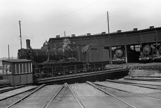 SNCF 230.A.227 at Boulogne Shed, France on Bank Holiday Monday 02 Aug 1954 - J.J. Smith [043967]