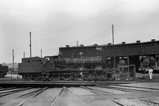 SNCF 230.A.227 at Boulogne Shed, France on Bank Holiday Monday 02 Aug 1954 - J.J. Smith [043968]