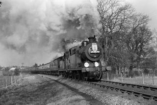BR(S) E5X class 32570 & BR(S) E5X class 32576 at Cranleigh, Surrey with the "RCTS The Hampshireman" Rail Tour Guildford - Horsham on Sunday 06 Feb 1955 - J.J. Smith [044164]