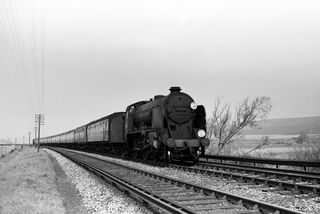 BR(S) Schools class 30902 'Wellington' at Newhaven North, East Sussex with the 10.30am Victoria - Newhaven service on Easter Sunday 21 Apr 1957 - J.J. Smith [044334]