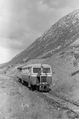 Railcar 16 between Barnesmore Halt and Derg Bridge, Ireland with the 2.50pm Strabane - Killybegs service on Tuesday 02 Jul 1957 - J.J. Smith [044507]