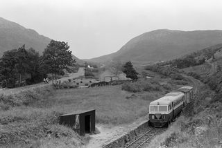 Railcar 19 at Barnesmore, Ireland with the 4.50pm Strabane - Killybegs service on Wednesday 03 Jul 1957 - J.J. Smith [044516]