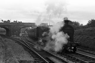 136 at Bundoran Junction, Ireland with the 1.35pm Derry - Dundalk service on Monday 30 Sep 1957 - J.J. Smith [044632]
