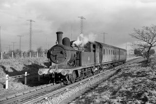 BR(E) F5 class 67202 at Epping - Ongar, Essex on Saturday 09 Nov 1957 - J.J. Smith [044672]