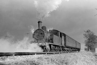 BR(E) F5 class 67200 at Epping - Ongar, Essex on Saturday 09 Nov 1957 - J.J. Smith [044673]
