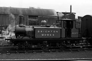 Class A1X DS377 at Robertsbridge, Kent with a LCGB "The Rother Valley Limited" Rail Tour on Sunday 19 Oct 1958 - J.J. Smith [044742]
