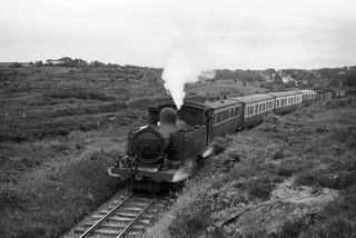 CDR 5A class 2 'Blanche' between Bruckless and Ardara Road, Ireland with the 3.00pm Freight Strabane - Killybegs on Friday 11 Jul 1958 - J.J. Smith [044908]