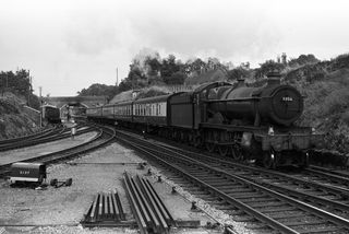 BR Hall class 5956 'Horsley Hall' near Savernake, Wiltshire with the 7.05pm Newbury - Weymouth service on Saturday 08 Jul 1961 - J.J. Smith [045897]