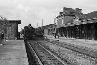 Compagnie des mines d’Anzin A1 at Vieux-Conde Station, France on Saturday 14 Apr 1962 - J.J. Smith [046136]