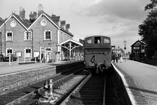 BR 5700 class 3693 at Brecon Station, Powys with the 6.20pm Brecon - Neath service on Friday 31 Aug 1962 - J.J. Smith [046261]