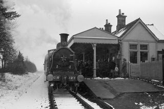 CR123 at Crianlarich Lower Station, Scotland with the "SLS Scottish Rambler" Rail Tour on Good Friday 12 Apr 1963 - J.J. Smith [046355]