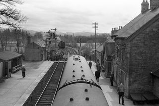 BR(E) B1 class 61324 at Coldstream Station, Scotland with the "SLS Scottish Rambler" Rail Tour on Easter Sunday 14 Apr 1963 - J.J. Smith [046371]