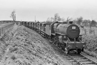 BR(M) Crab class 42739 at Dykes Junction, Scotland with the "BLS The Scottish Rambler No.4 Brake Van" Rail Tour on Good Friday 16 Apr 1965 - J.J. Smith [046983]