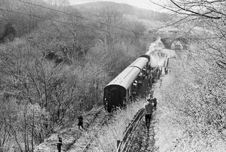 BR Std 2MT class 78046 at Colinton, Edinburgh, Scotland with the "BLS The Scottish Rambler No.4" Rail Tour on Easter Monday 19 Apr 1965 - J.J. Smith [047002]