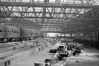 Leith Central Depot, Scotland with the "BLS The Scottish Rambler No.4" Rail Tour on Easter Monday 19 Apr 1965 - J.J. Smith [047004]