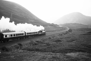 HR 103 at Balsporran, Scotland with the 1.35pm Inverness - Perth excursion on Bank Holiday Monday 30 Aug 1965 - J.J. Smith [047153]