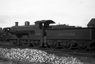 BR(S) C2X class 32434 at Eastbourne Shed, East Sussex on Sunday 20 Feb 1949 - J.J. Smith [047594]