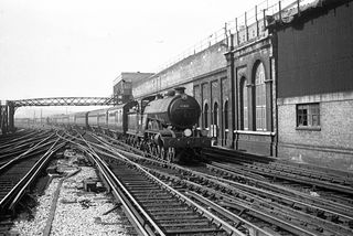 BR(S) Brighton Atlantic class 32421 'South Foreland' at Brighton, East Sussex with the 12.30pm from Leicester entering on Saturday 28 May 1949 - J.J. Smith [047720]
