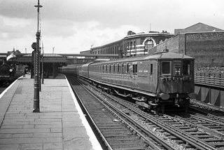 Class 4-SUB 4535 at London Bridge, Greater London with the 2.38pm Charing Cross - Hayes service on Sunday 17 Jul 1949 - J.J. Smith [047787]