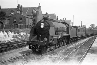 BR(S) King Arthur class 30795 'Sir Dinadan' at Margate, Kent with the 11.55am Ramsgate - Victoria service on Saturday 23 Jul 1949 - J.J. Smith [047792]