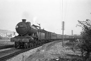 BR(S) Brighton Atlantic class 32422 'North Foreland' at Lewes, East Sussex with the 6.14pm Newhaven Harbour - Victoria service on Sunday 24 Jul 1949 - J.J. Smith [047794]