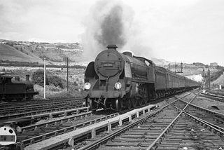 BR(S) King Arthur class 30781 'Sir Aglovale' at Folkestone Junction, Kent with the 2.40pm Folkestone Harbour - Victoria service on Thursday 04 Aug 1949 - J.J. Smith [047824]
