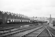 BR K4 class 3442 'The Great Marquess' at Brighton, Lovers Walk, East Sussex with the "LP(S) LThe Marquess Goes South South West" Rail Tour on Sunday 12 Mar 1967 - J.J. Smith [047982]