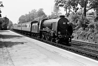 BR(S) Schools class 30918 'Hurstpierpoint' in Hampshire circa Jul 1953 - C. Hogg [048132]