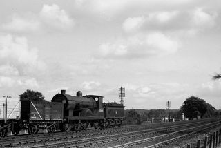 BR(S) L12 class 30434 near Farnborough, Hampshire with a Pick up freight on Saturday 11 Sep 1954 - C. Hogg [048208]