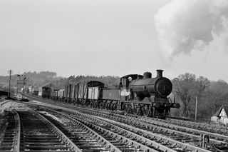 BR(S) C2X class 32551 at Midhurst, West Sussex on Saturday 18 Dec 1954 - C. Hogg [048259]