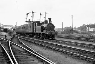 BR(S) O2 class 30200 at Wadebridge, Cornwall with a service to Bodmin North in 1958 - C. Hogg [048469]