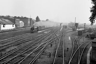BR(S) S15 class 30840 at Wimbledon, Greater London with a down Boat Train service in Oct 1952 - C. Hogg [048475]