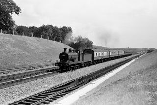 BR(S) C class 31683 near Newington, Kent with the 11.33am Sheerness - Chatham service on Sunday 17 Aug 1958 - C. Hogg [048514]