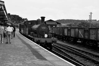 BR(S) 0415 class 30583 at Lyme Regis Station, Dorset with a service from Axminster on Sunday 28 Jun 1959 - C. Hogg [048601]