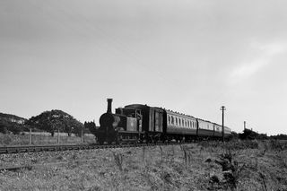 BR(S) Terrier class 32661 at Hayling Island, Hampshire with a Havant - Hayling Island service on Sunday 16 Aug 1959 - C. Hogg [048622]