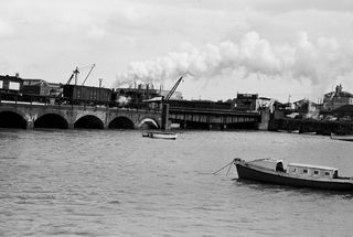 Folkestone Harbour, Kent Banking up Boat Train on Easter Saturday 16 Apr 1960 - C. Hogg [048632]