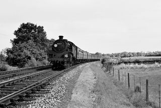 BR Std 4MT class 80017 at Hurst Green, Surrey with a Tunbridge Wells West - Victoria service on Monday 22 May 1961 - C. Hogg [048714]