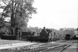 BR(S) C14 class 30588 at Town Quay, Southampton, Hampshire on Saturday 05 Oct 1957 - C. Hogg [048984]