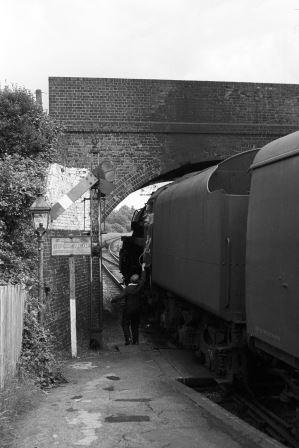 BR Std 4MT class 76054 at Verwood, Dorset on Friday 12 Jul 1963 - A. Postlewaite [050219]