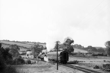 BR(M) 2MT class 41295 at Watergate, Devon on Tuesday 01 Sep 1959 - A. Postlewaite [050316]